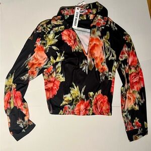 NWT Steve Madden top , L, polyester/spandex , multicolor